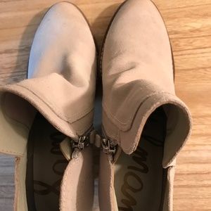 Like new Sam Edelman Beige Bootie with Heel